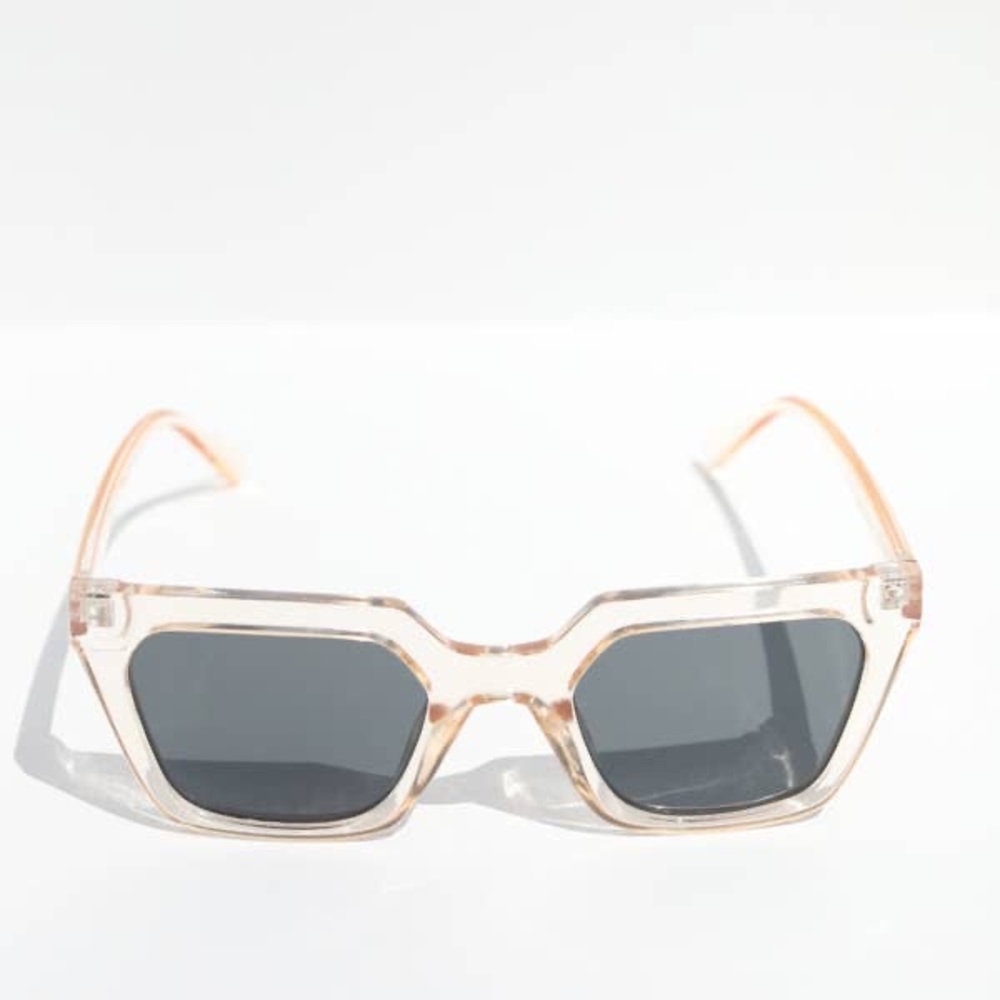 🆕 Snatched Square Frame Peach Sunglasses